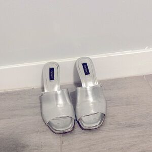Silver DKNY heels